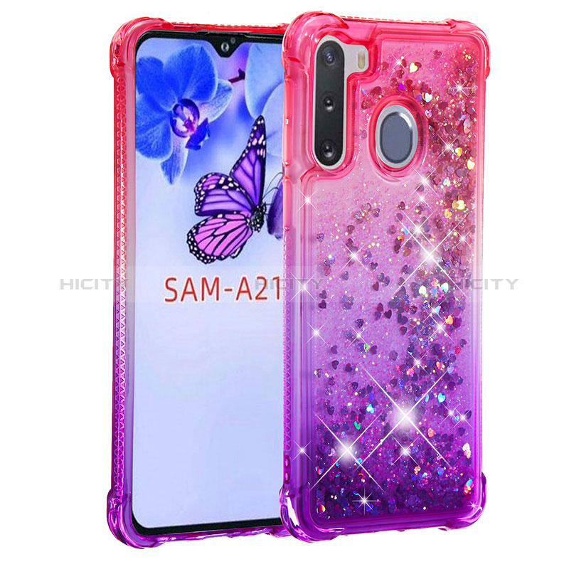 Silicone Candy Rubber TPU Bling-Bling Soft Case Cover S02 for Samsung Galaxy A21 European