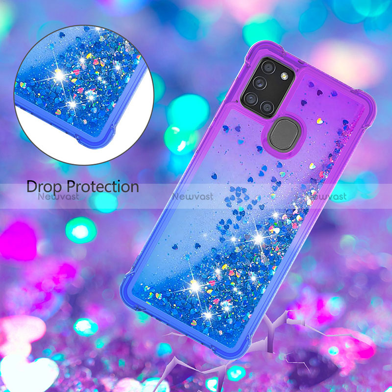 Silicone Candy Rubber TPU Bling-Bling Soft Case Cover S02 for Samsung Galaxy A21s