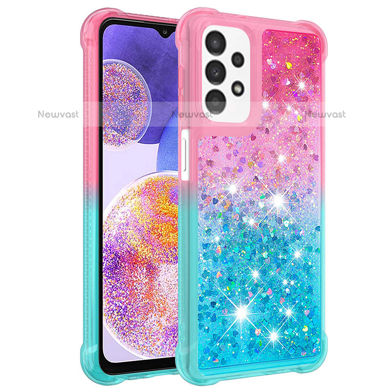 Silicone Candy Rubber TPU Bling-Bling Soft Case Cover S02 for Samsung Galaxy A23 5G