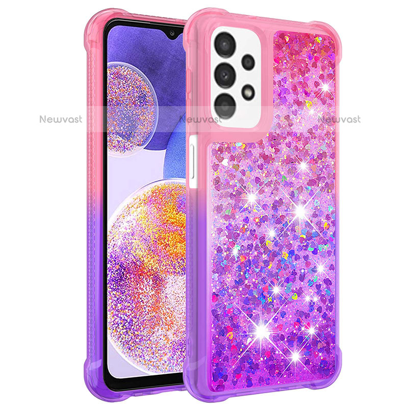 Silicone Candy Rubber TPU Bling-Bling Soft Case Cover S02 for Samsung Galaxy A23 5G