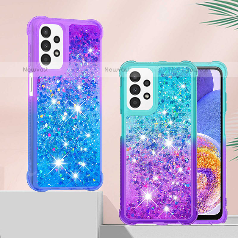 Silicone Candy Rubber TPU Bling-Bling Soft Case Cover S02 for Samsung Galaxy A23 5G