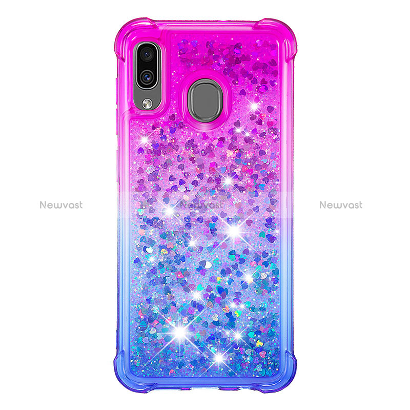 Silicone Candy Rubber TPU Bling-Bling Soft Case Cover S02 for Samsung Galaxy A30