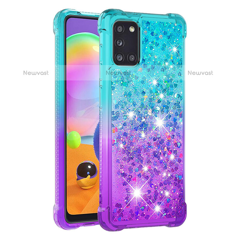 Silicone Candy Rubber TPU Bling-Bling Soft Case Cover S02 for Samsung Galaxy A31