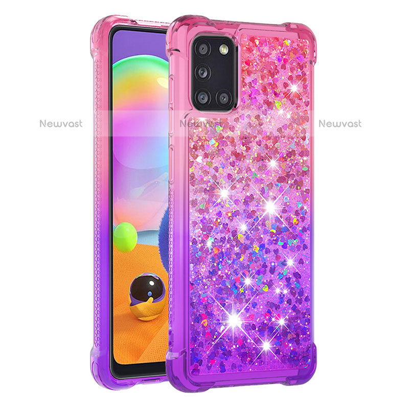 Silicone Candy Rubber TPU Bling-Bling Soft Case Cover S02 for Samsung Galaxy A31