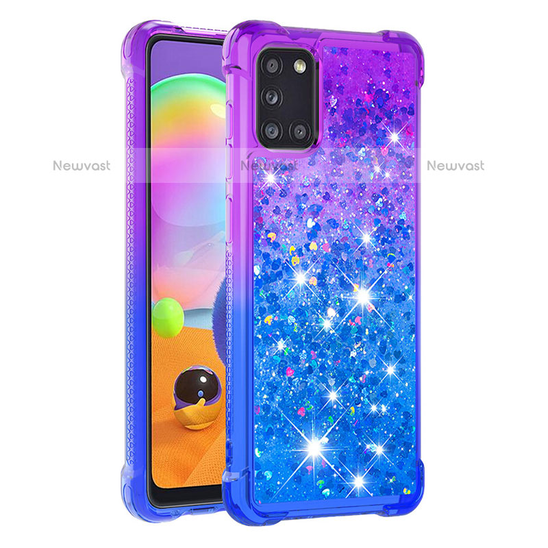 Silicone Candy Rubber TPU Bling-Bling Soft Case Cover S02 for Samsung Galaxy A31