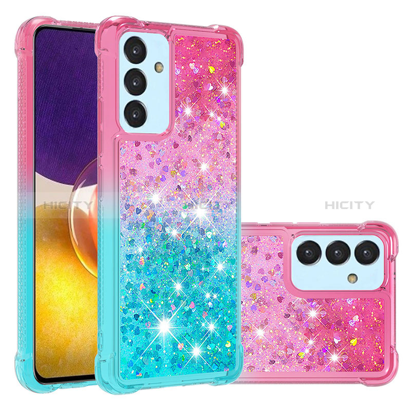 Silicone Candy Rubber TPU Bling-Bling Soft Case Cover S02 for Samsung Galaxy A34 5G Pink