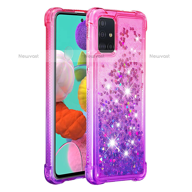 Silicone Candy Rubber TPU Bling-Bling Soft Case Cover S02 for Samsung Galaxy A51 4G