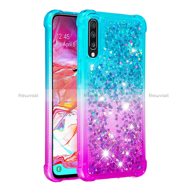 Silicone Candy Rubber TPU Bling-Bling Soft Case Cover S02 for Samsung Galaxy A70