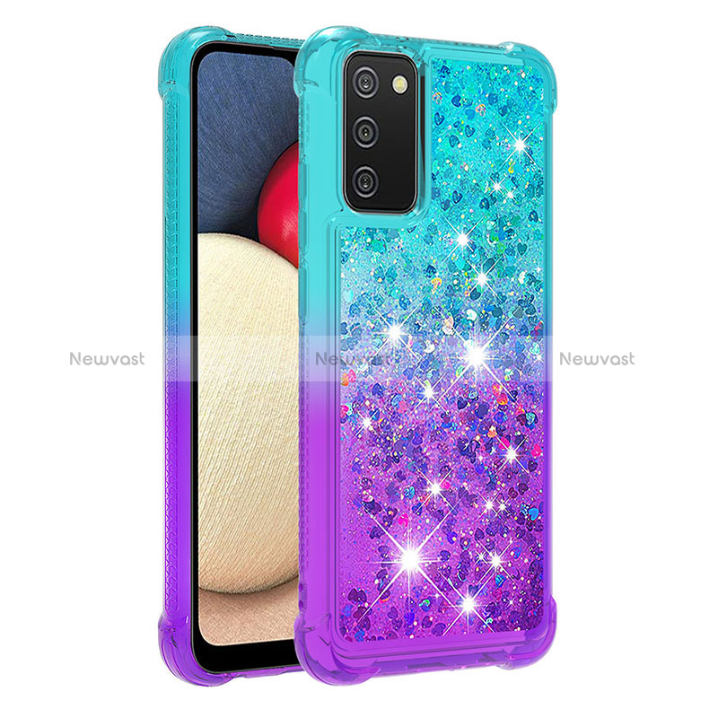 Silicone Candy Rubber TPU Bling-Bling Soft Case Cover S02 for Samsung Galaxy M02s