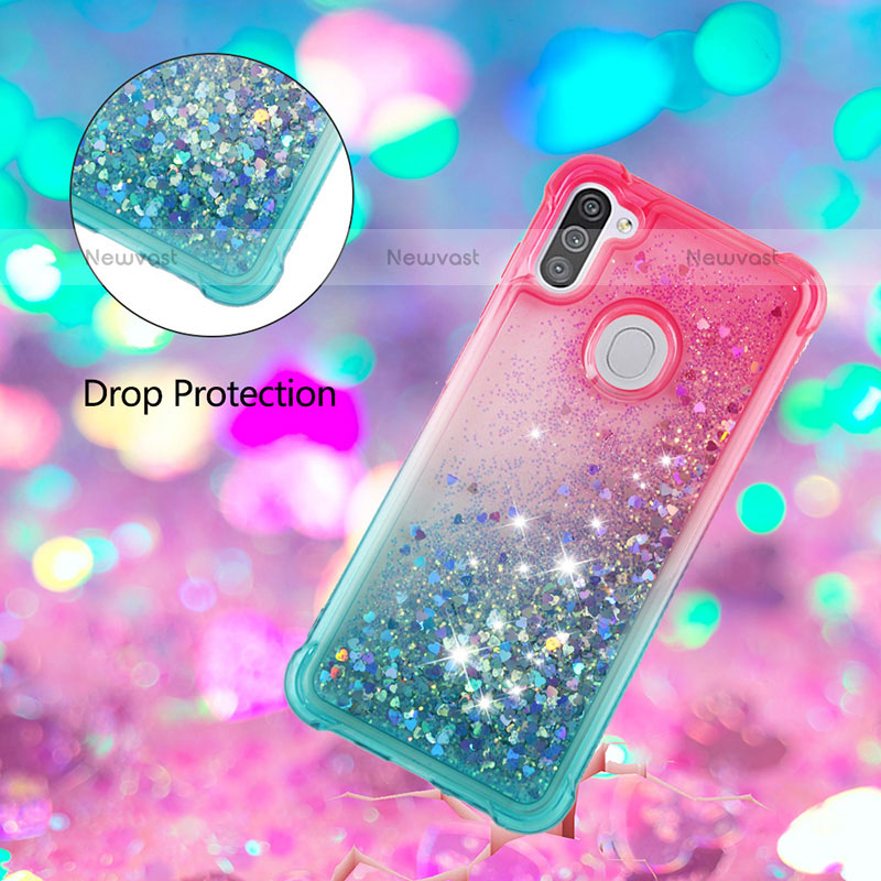 Silicone Candy Rubber TPU Bling-Bling Soft Case Cover S02 for Samsung Galaxy M11