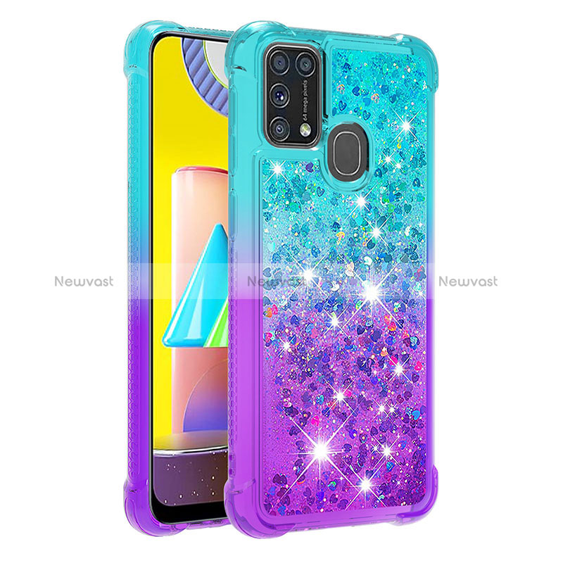 Silicone Candy Rubber TPU Bling-Bling Soft Case Cover S02 for Samsung Galaxy M21s