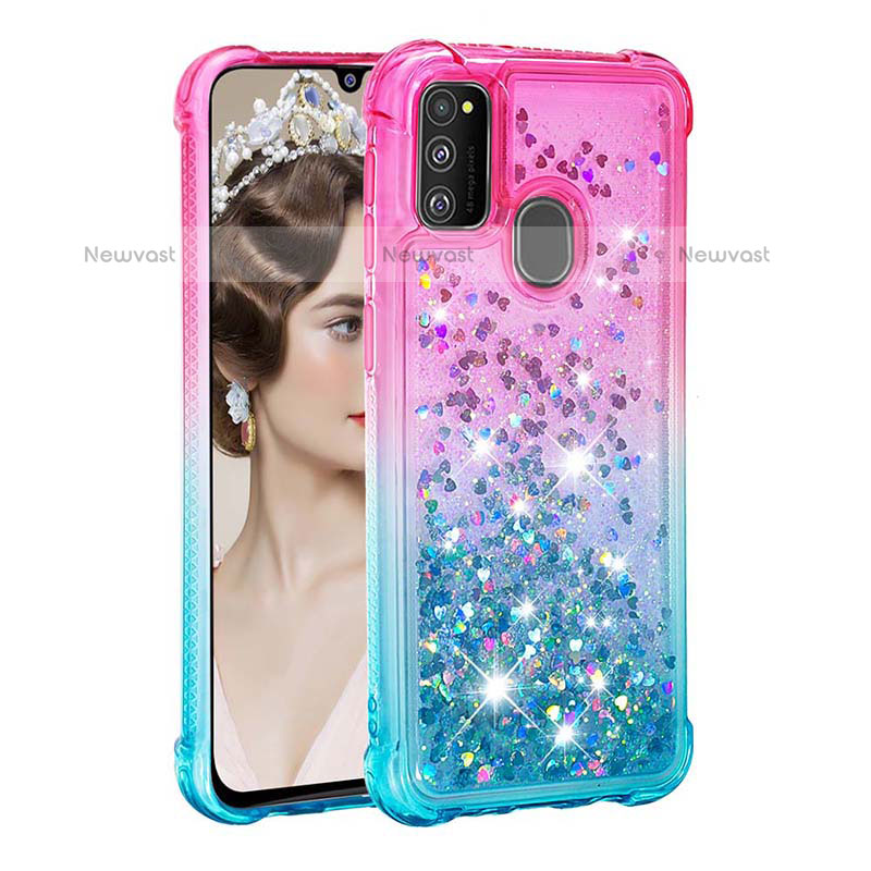 Silicone Candy Rubber TPU Bling-Bling Soft Case Cover S02 for Samsung Galaxy M30s