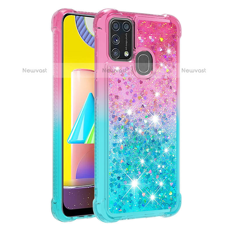 Silicone Candy Rubber TPU Bling-Bling Soft Case Cover S02 for Samsung Galaxy M31