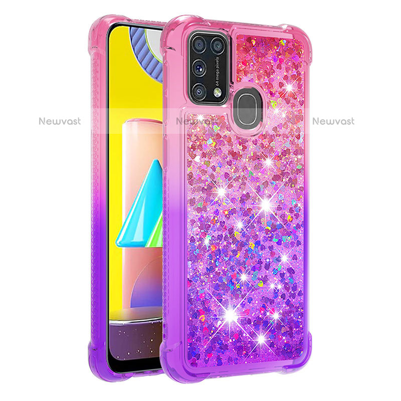 Silicone Candy Rubber TPU Bling-Bling Soft Case Cover S02 for Samsung Galaxy M31