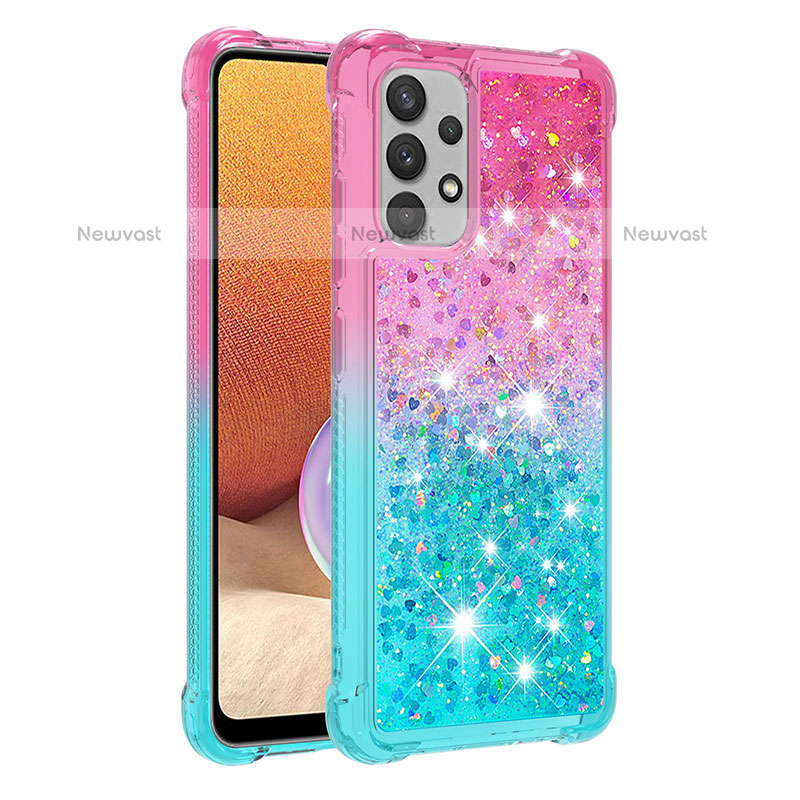 Silicone Candy Rubber TPU Bling-Bling Soft Case Cover S02 for Samsung Galaxy M32 5G