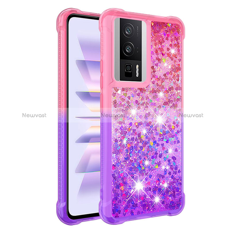 Silicone Candy Rubber TPU Bling-Bling Soft Case Cover S02 for Xiaomi Redmi K60 5G