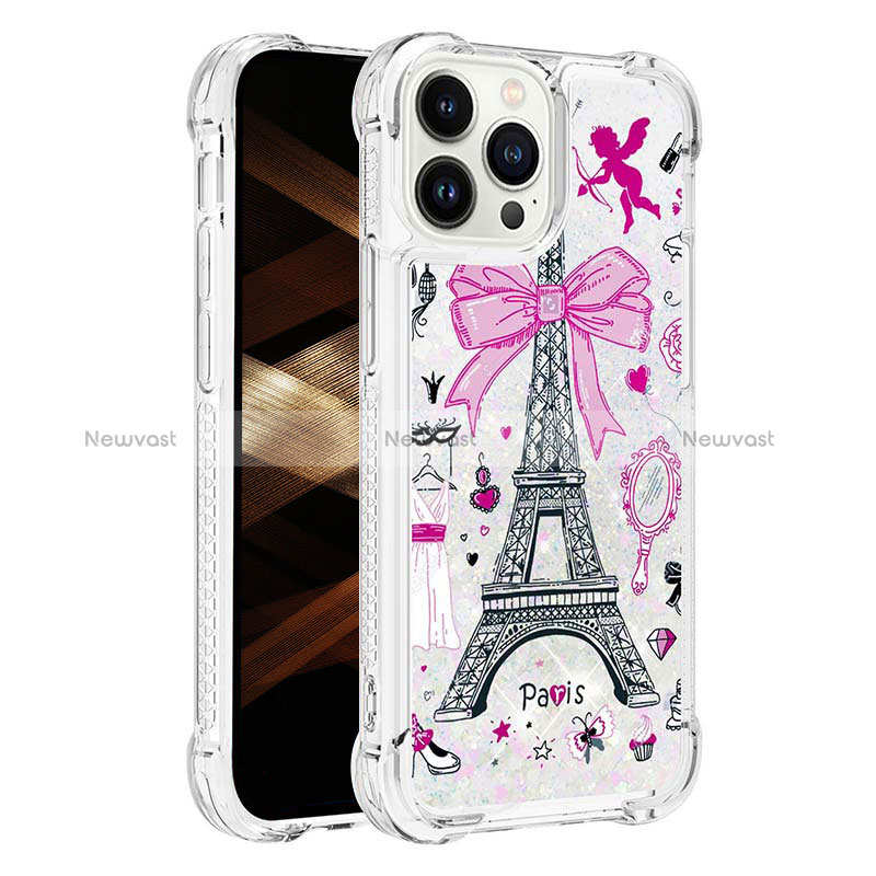 Silicone Candy Rubber TPU Bling-Bling Soft Case Cover S03 for Apple iPhone 14 Pro