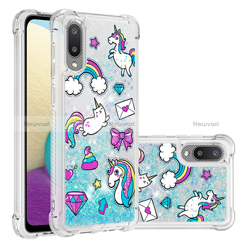 Silicone Candy Rubber TPU Bling-Bling Soft Case Cover S03 for Samsung Galaxy A02