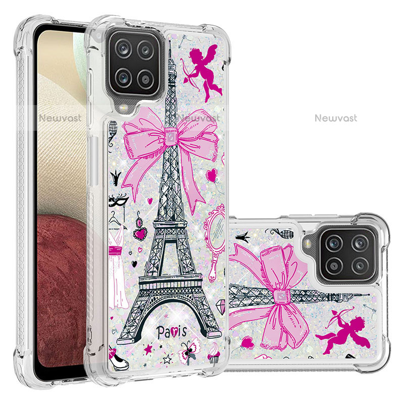 Silicone Candy Rubber TPU Bling-Bling Soft Case Cover S03 for Samsung Galaxy A12