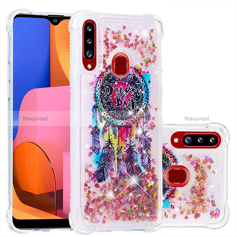 Silicone Candy Rubber TPU Bling-Bling Soft Case Cover S03 for Samsung Galaxy A20s Mixed