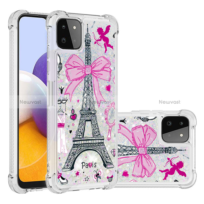 Silicone Candy Rubber TPU Bling-Bling Soft Case Cover S03 for Samsung Galaxy A22s 5G