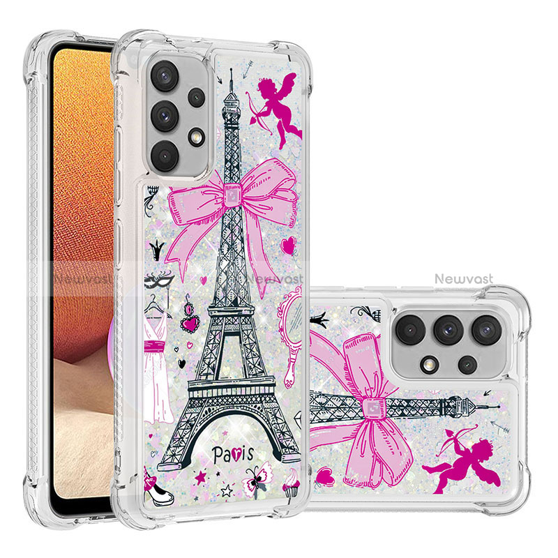 Silicone Candy Rubber TPU Bling-Bling Soft Case Cover S03 for Samsung Galaxy A32 4G