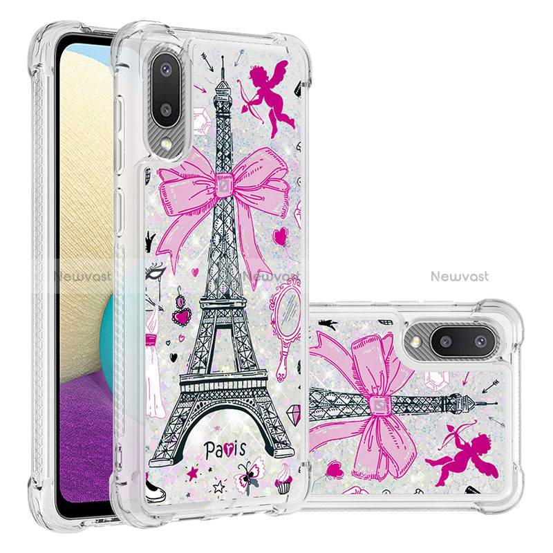 Silicone Candy Rubber TPU Bling-Bling Soft Case Cover S03 for Samsung Galaxy M02 Mixed