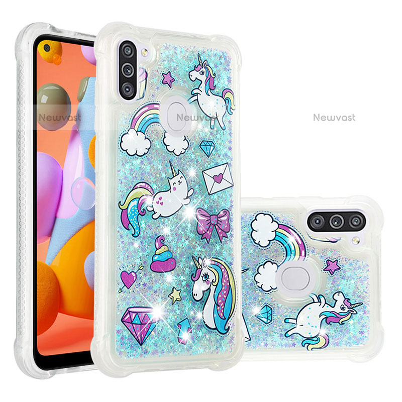 Silicone Candy Rubber TPU Bling-Bling Soft Case Cover S03 for Samsung Galaxy M11