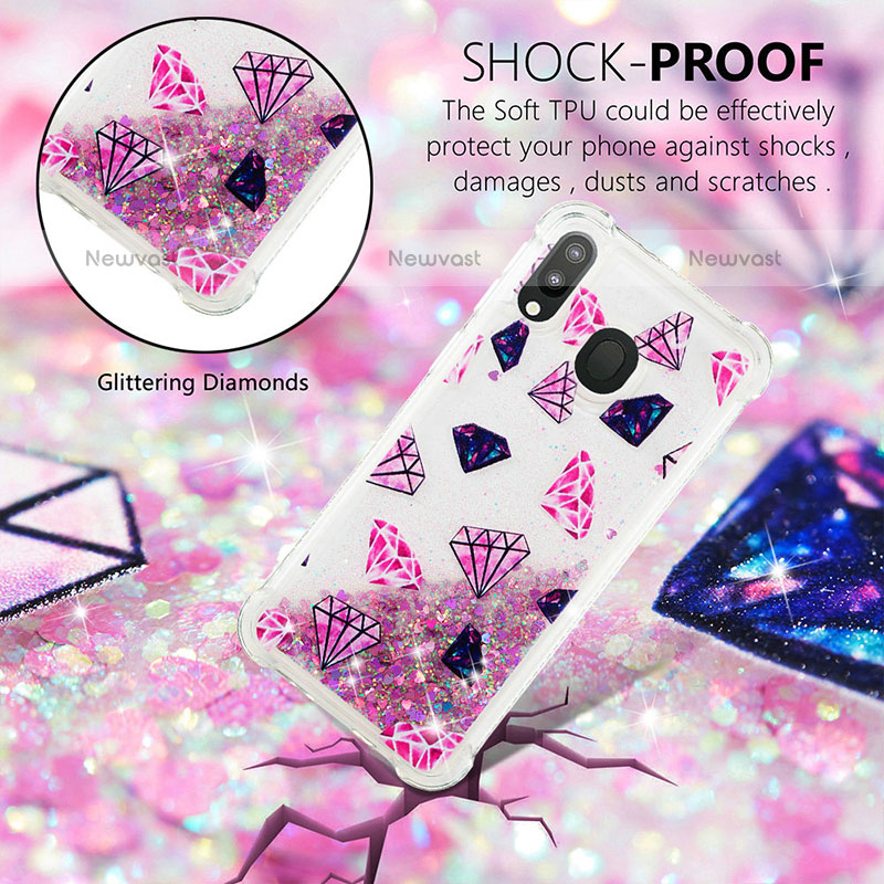 Silicone Candy Rubber TPU Bling-Bling Soft Case Cover S03 for Samsung Galaxy M20