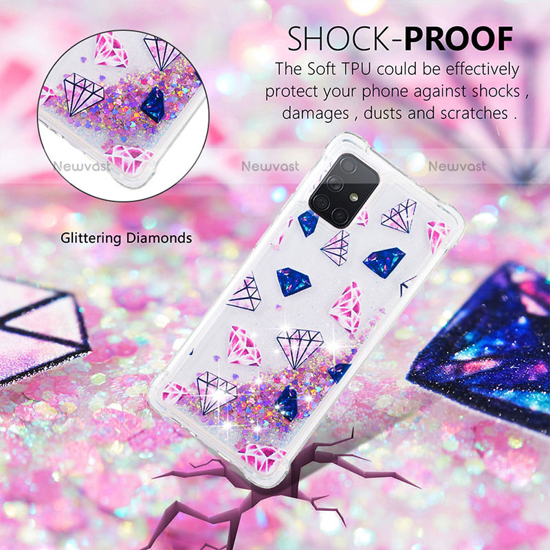 Silicone Candy Rubber TPU Bling-Bling Soft Case Cover S04 for Samsung Galaxy A71 4G A715