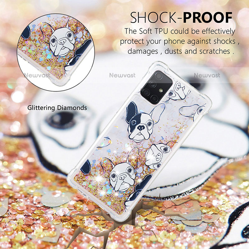 Silicone Candy Rubber TPU Bling-Bling Soft Case Cover S04 for Samsung Galaxy A71 4G A715