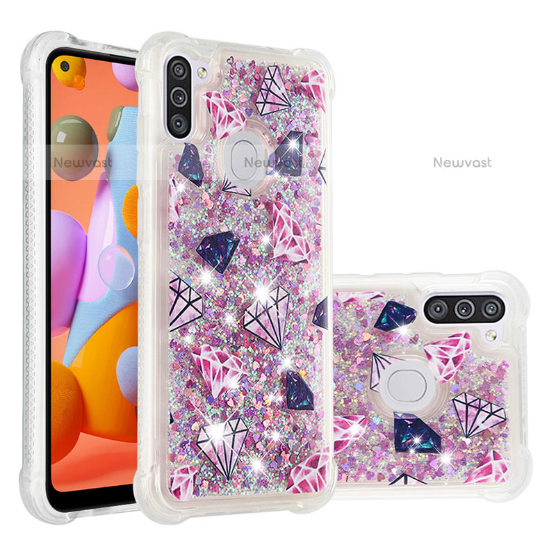 Silicone Candy Rubber TPU Bling-Bling Soft Case Cover S04 for Samsung Galaxy M11