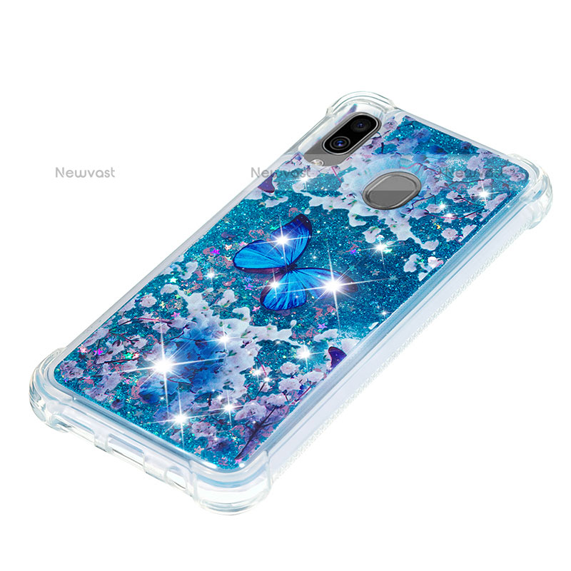 Silicone Candy Rubber TPU Bling-Bling Soft Case Cover S05 for Samsung Galaxy A20