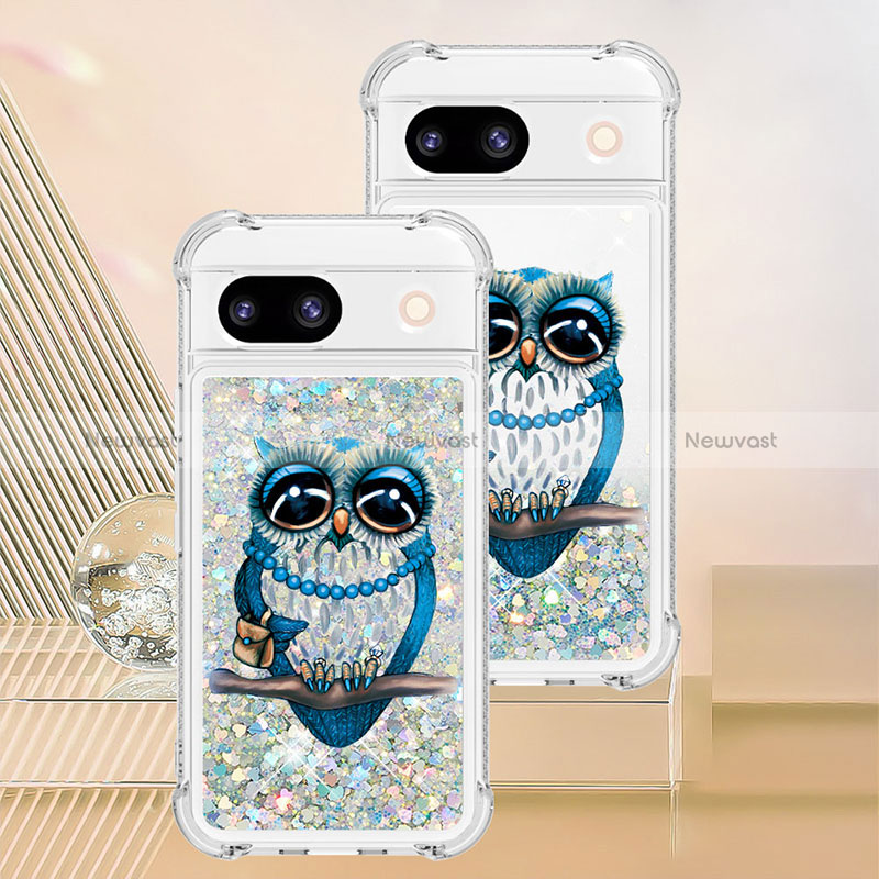 Silicone Candy Rubber TPU Bling-Bling Soft Case Cover YB1 for Google Pixel 8a 5G Mixed