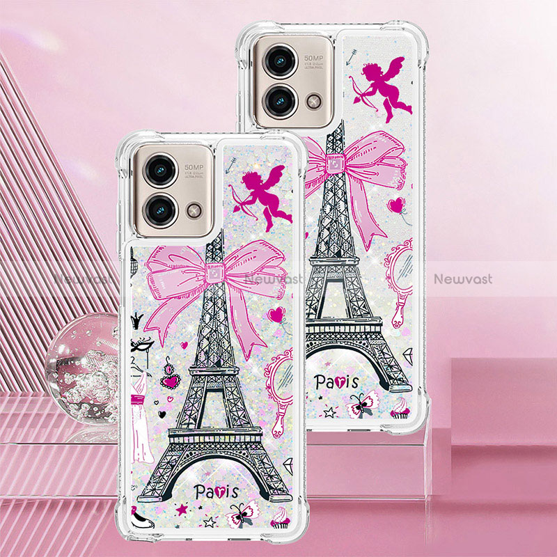 Silicone Candy Rubber TPU Bling-Bling Soft Case Cover YB1 for Motorola Moto G Stylus (2023) 4G Pink