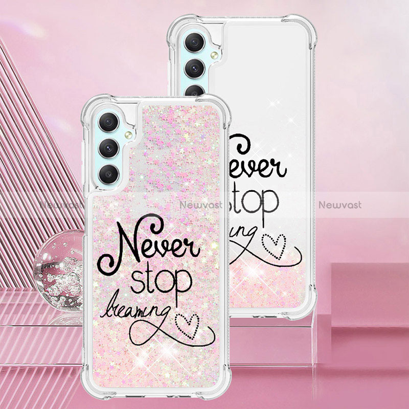 Silicone Candy Rubber TPU Bling-Bling Soft Case Cover YB1 for Samsung Galaxy A24 4G