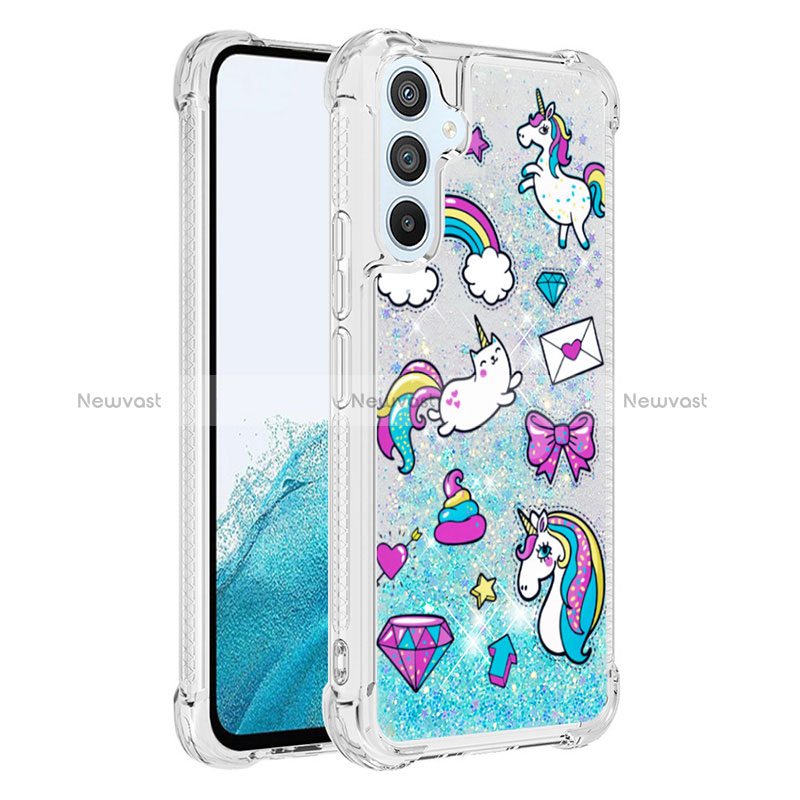 Silicone Candy Rubber TPU Bling-Bling Soft Case Cover YB1 for Samsung Galaxy A54 5G