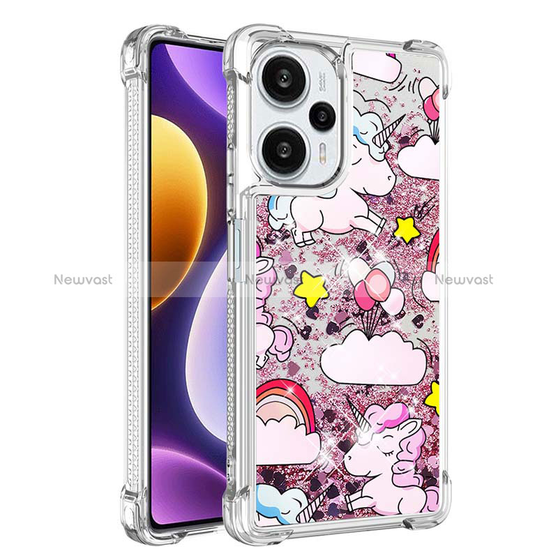 Silicone Candy Rubber TPU Bling-Bling Soft Case Cover YB1 for Xiaomi Poco F5 5G