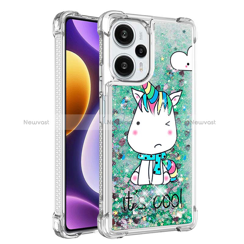 Silicone Candy Rubber TPU Bling-Bling Soft Case Cover YB1 for Xiaomi Poco F5 5G