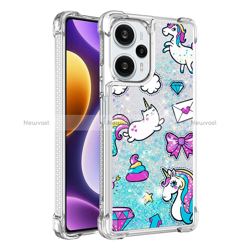 Silicone Candy Rubber TPU Bling-Bling Soft Case Cover YB1 for Xiaomi Poco F5 5G