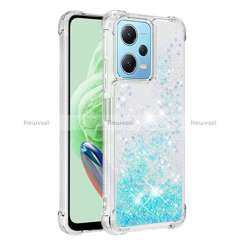 Silicone Candy Rubber TPU Bling-Bling Soft Case Cover YB1 for Xiaomi Poco X5 5G Sky Blue