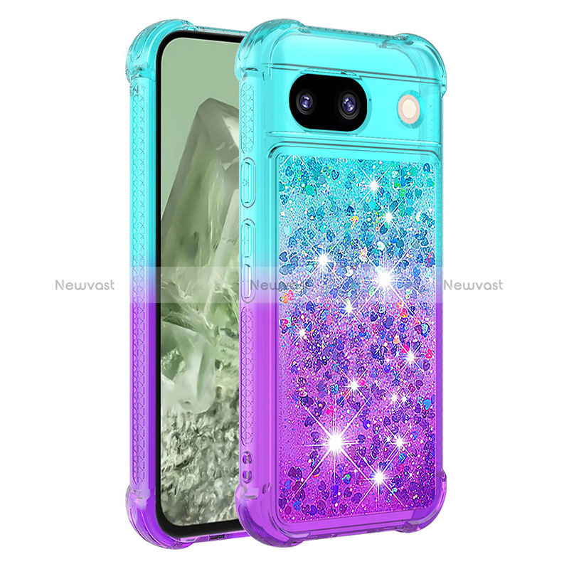 Silicone Candy Rubber TPU Bling-Bling Soft Case Cover YB2 for Google Pixel 8a 5G