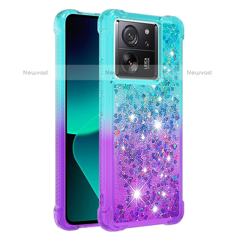 Silicone Candy Rubber TPU Bling-Bling Soft Case Cover YB2 for Xiaomi Redmi K60 Ultra 5G Sky Blue