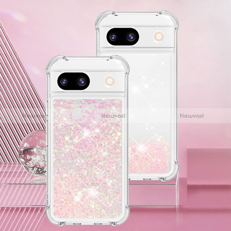 Silicone Candy Rubber TPU Bling-Bling Soft Case Cover YB3 for Google Pixel 8a 5G