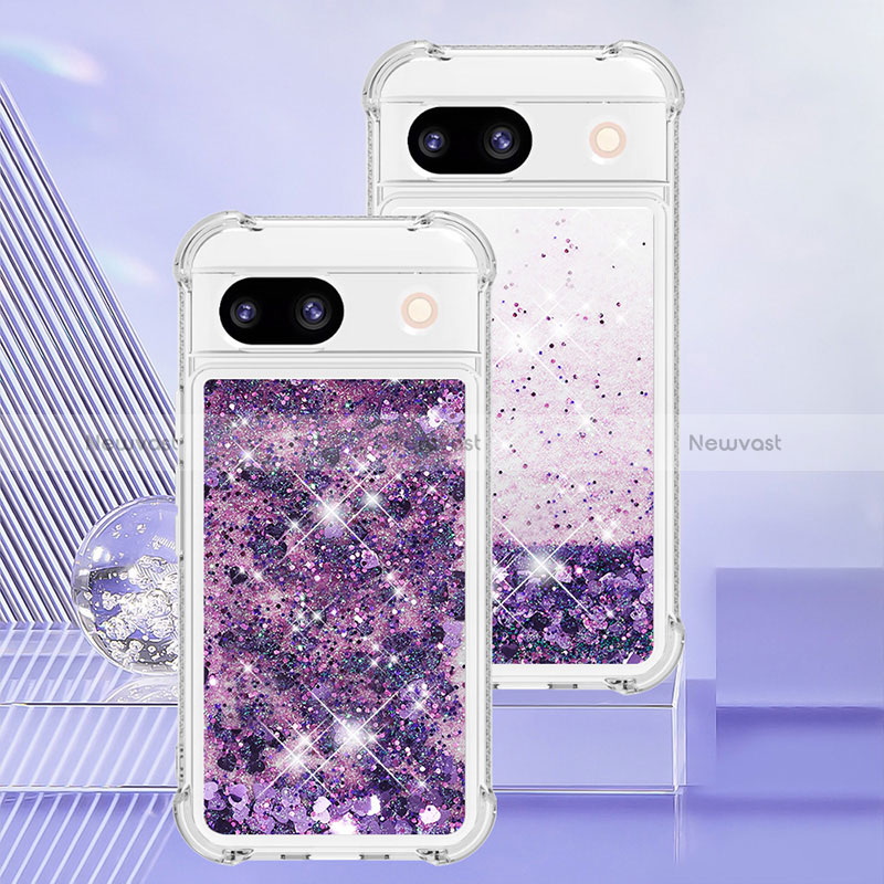 Silicone Candy Rubber TPU Bling-Bling Soft Case Cover YB3 for Google Pixel 8a 5G