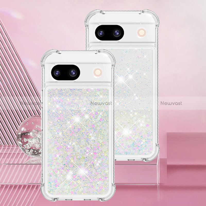 Silicone Candy Rubber TPU Bling-Bling Soft Case Cover YB3 for Google Pixel 8a 5G