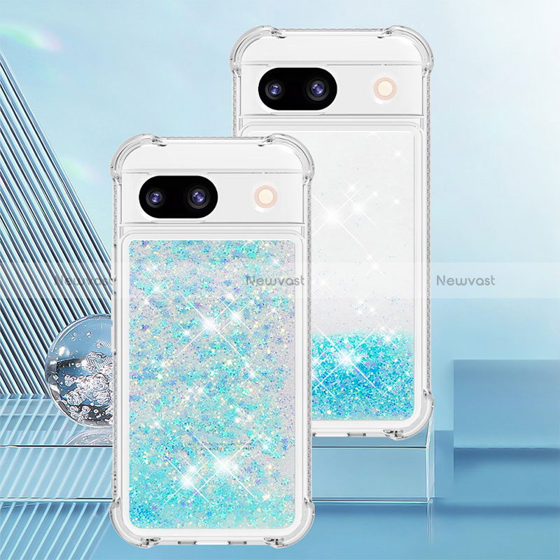 Silicone Candy Rubber TPU Bling-Bling Soft Case Cover YB3 for Google Pixel 8a 5G