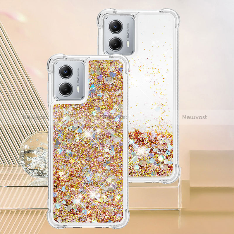 Silicone Candy Rubber TPU Bling-Bling Soft Case Cover YB3 for Motorola Moto G 5G (2023) Gold