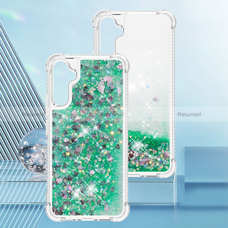 Silicone Candy Rubber TPU Bling-Bling Soft Case Cover YB3 for Samsung Galaxy A34 5G Green