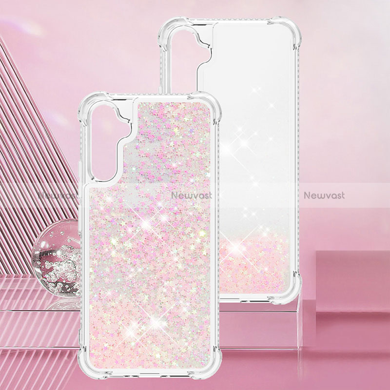 Silicone Candy Rubber TPU Bling-Bling Soft Case Cover YB3 for Samsung Galaxy A34 5G Pink